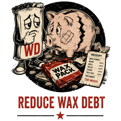Wax Debt reduce wax debt illustration